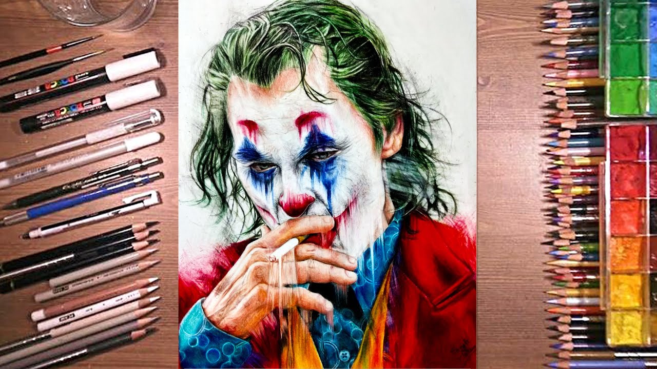 Detail Pencil Drawing Joker Nomer 42
