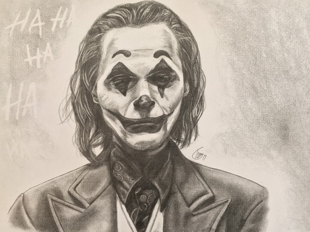 Detail Pencil Drawing Joker Nomer 55