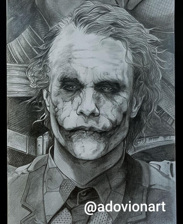 Detail Pencil Drawing Joker Nomer 58