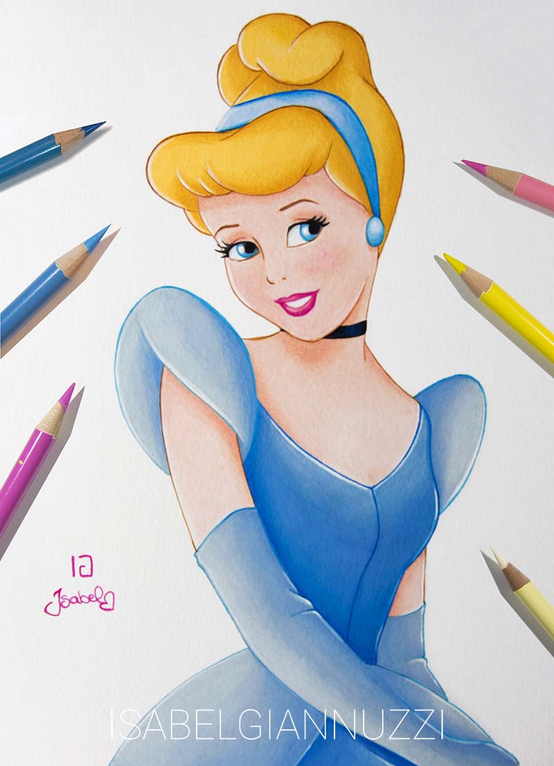 Detail Pencil Drawings Of Cinderella Nomer 30