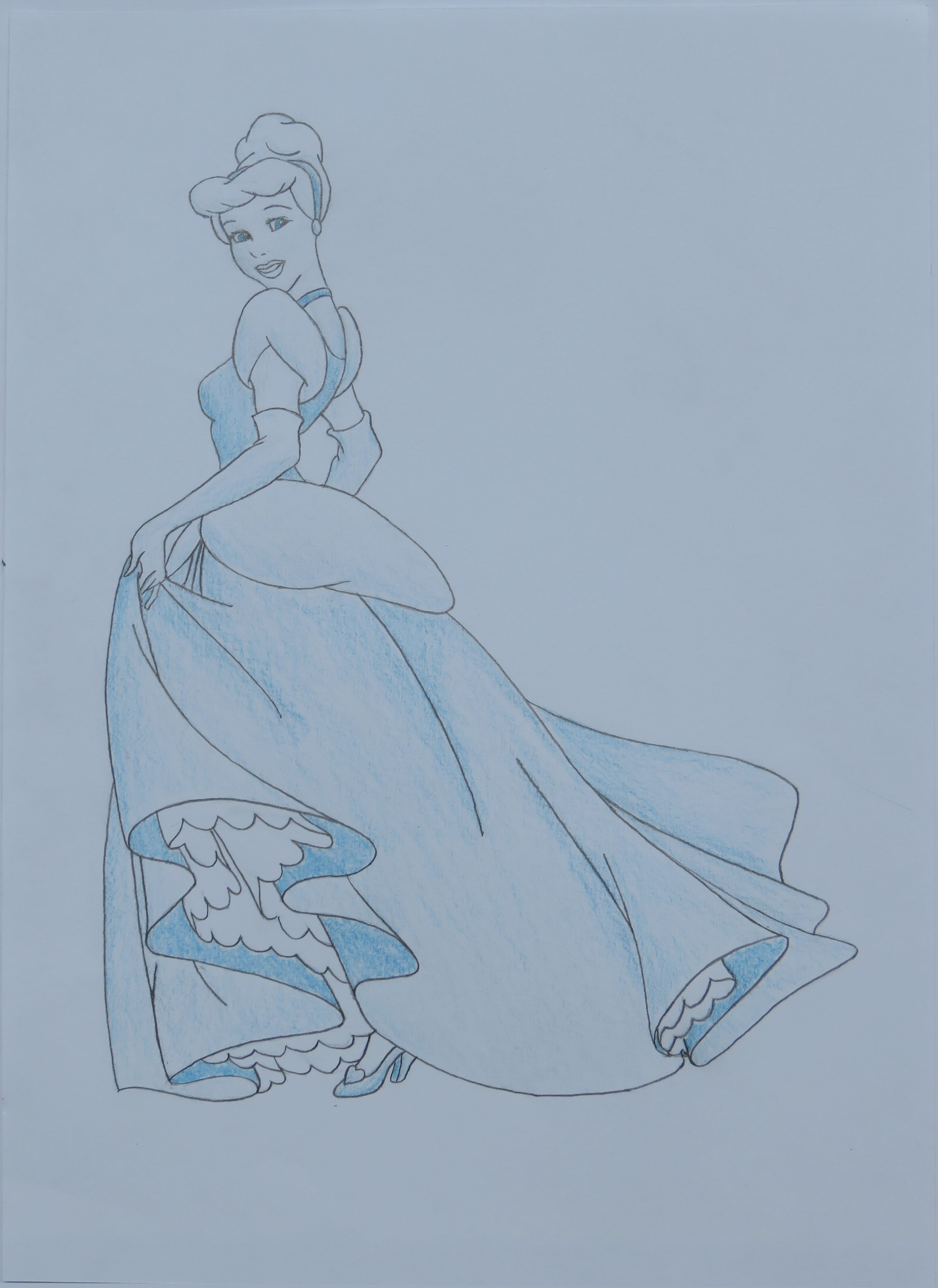 Detail Pencil Drawings Of Cinderella Nomer 39