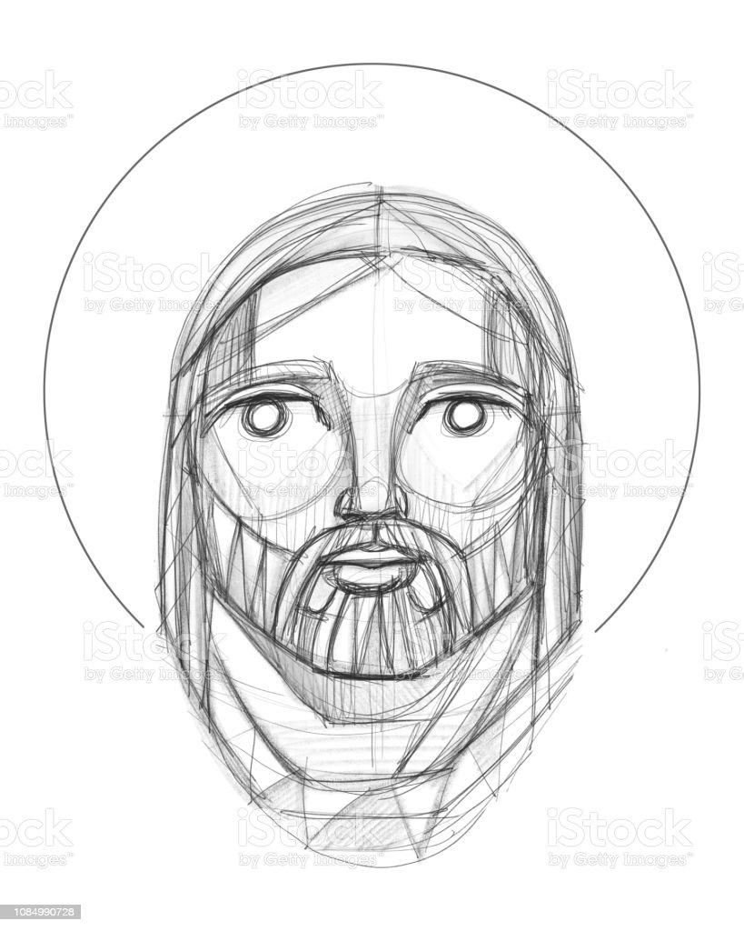 Detail Pencil Drawings Of Jesus Download Nomer 9