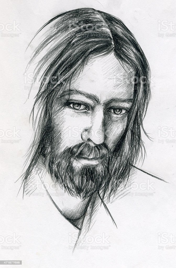 Detail Pencil Drawings Of Jesus Download Nomer 12