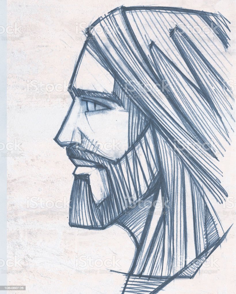 Detail Pencil Drawings Of Jesus Download Nomer 13