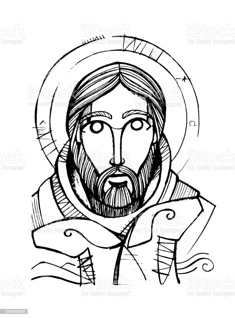 Detail Pencil Drawings Of Jesus Download Nomer 22