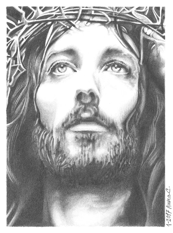 Detail Pencil Drawings Of Jesus Download Nomer 28