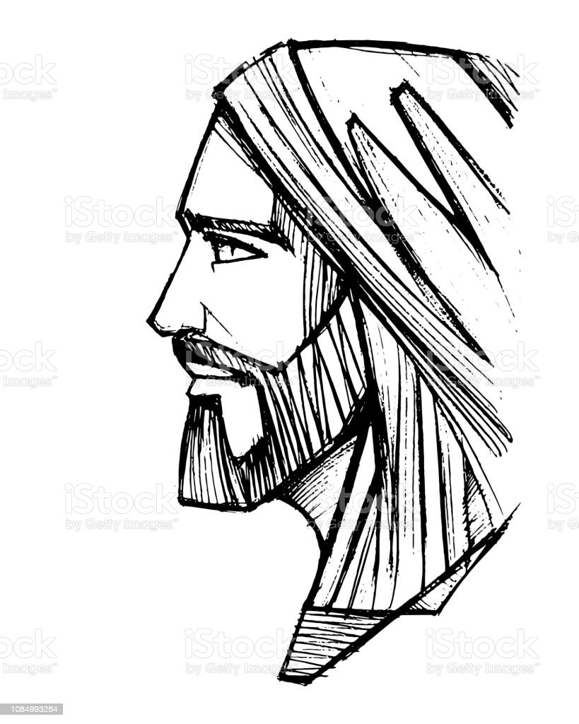 Detail Pencil Drawings Of Jesus Download Nomer 2