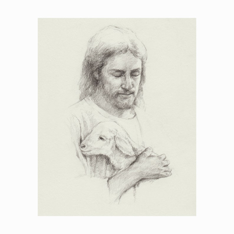 Detail Pencil Drawings Of Jesus Download Nomer 30