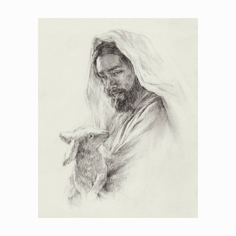 Detail Pencil Drawings Of Jesus Download Nomer 31