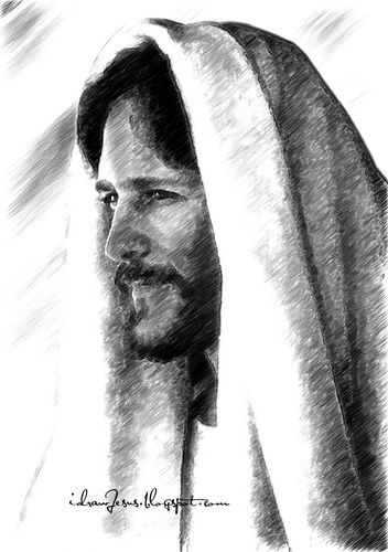 Detail Pencil Drawings Of Jesus Download Nomer 32
