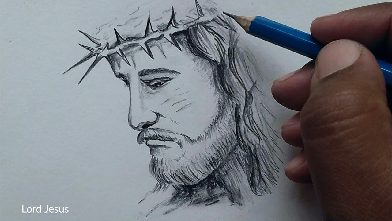 Detail Pencil Drawings Of Jesus On The Cross Nomer 15