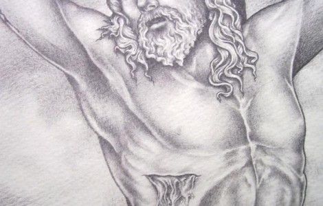 Detail Pencil Drawings Of Jesus On The Cross Nomer 22