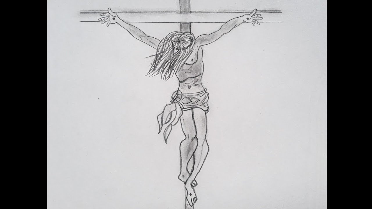 Detail Pencil Drawings Of Jesus On The Cross Nomer 24