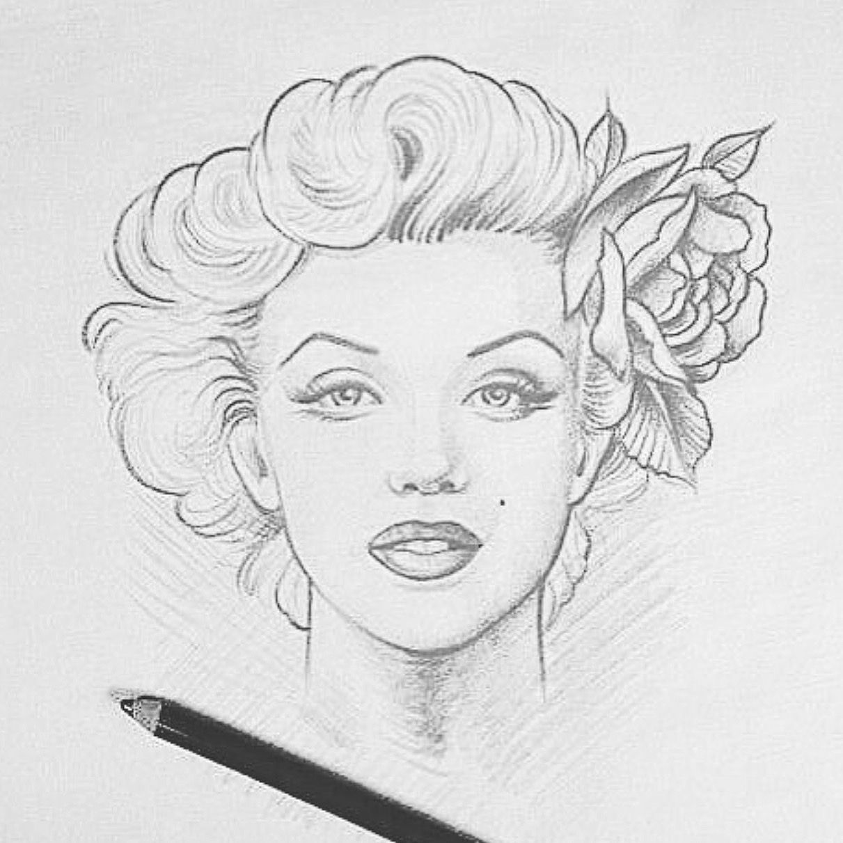 Detail Pencil Drawings Of Marilyn Monroe Nomer 17