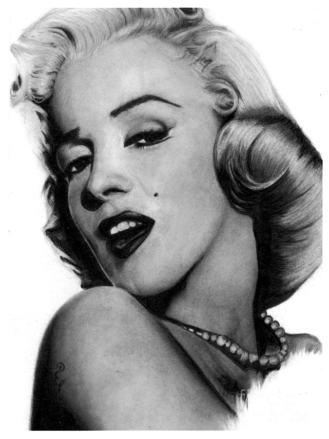 Detail Pencil Drawings Of Marilyn Monroe Nomer 3