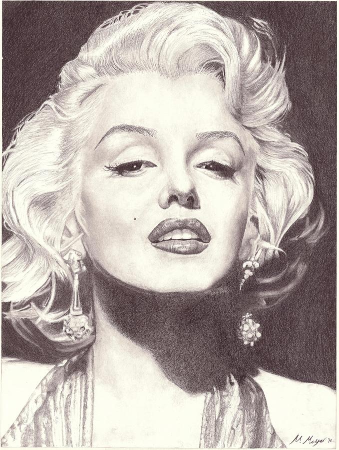 Detail Pencil Drawings Of Marilyn Monroe Nomer 20