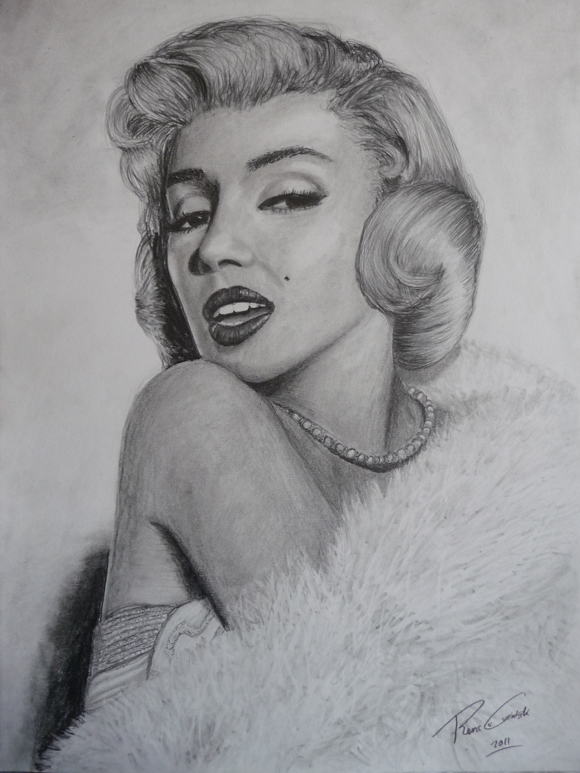 Detail Pencil Drawings Of Marilyn Monroe Nomer 24