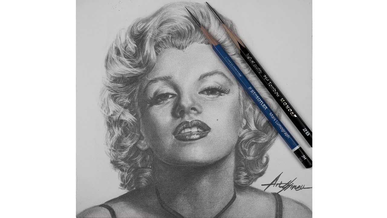 Detail Pencil Drawings Of Marilyn Monroe Nomer 28