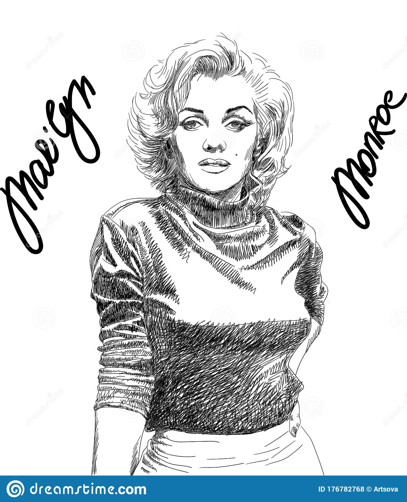 Detail Pencil Drawings Of Marilyn Monroe Nomer 32