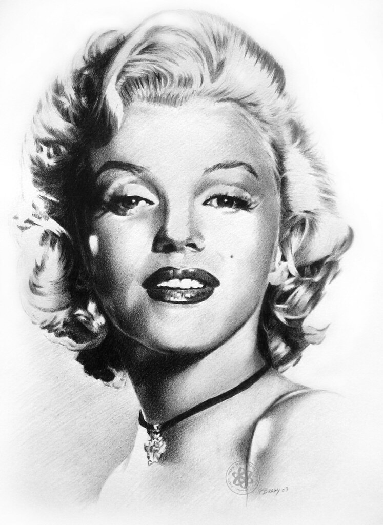 Detail Pencil Drawings Of Marilyn Monroe Nomer 9