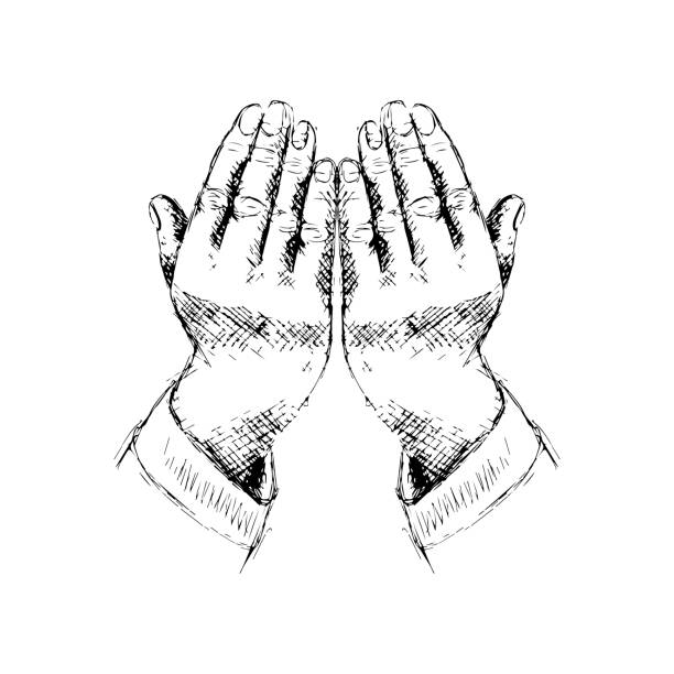 Detail Pencil Drawings Of Praying Hands Nomer 47