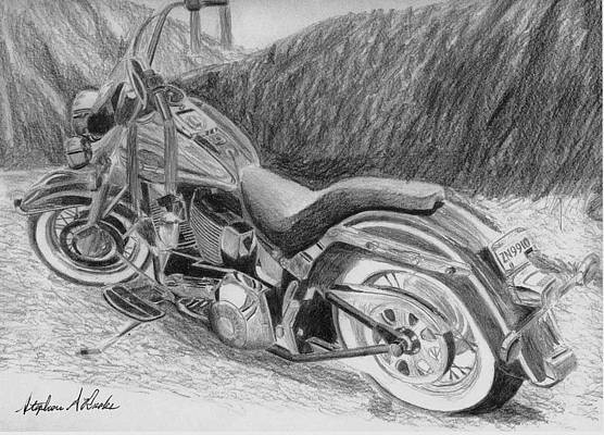 Detail Pencil Harley Davidson Skull Drawings Nomer 44