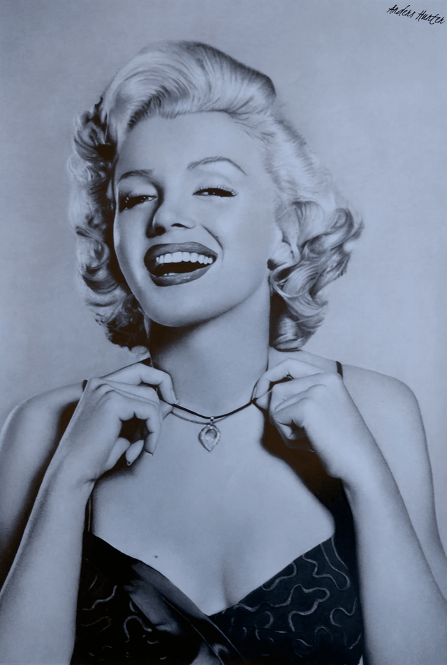 Detail Pencil Marilyn Monroe Drawing Nomer 5