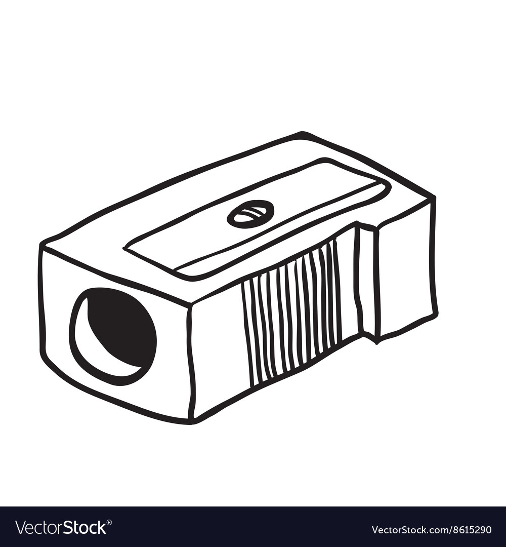 Pencil Sharpener Clipart Black And White - KibrisPDR