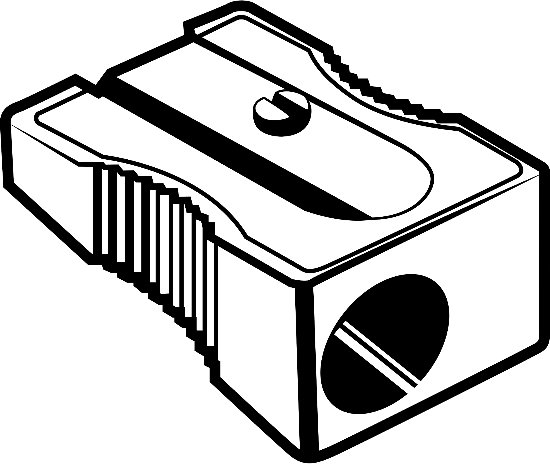 Detail Pencil Sharpener Clipart Black And White Nomer 9