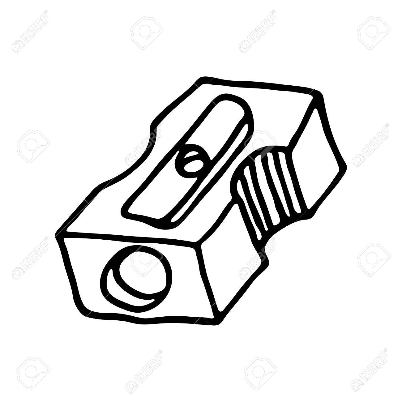 Detail Pencil Sharpener Clipart Black And White Nomer 6