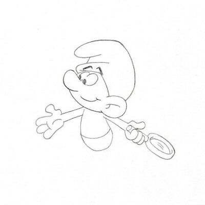 Detail Pencil Smurfs Drawing Nomer 29