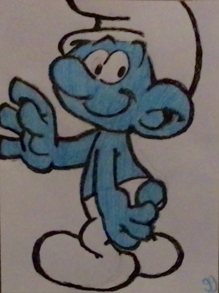 Detail Pencil Smurfs Drawing Nomer 51