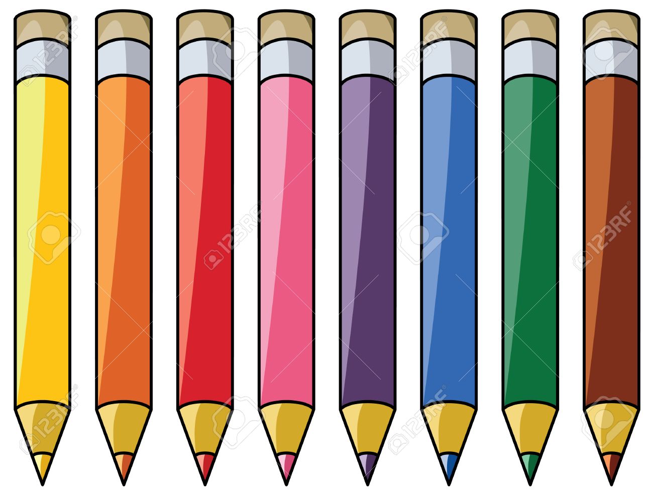 Pencils Clipart 54+ Koleksi Gambar
