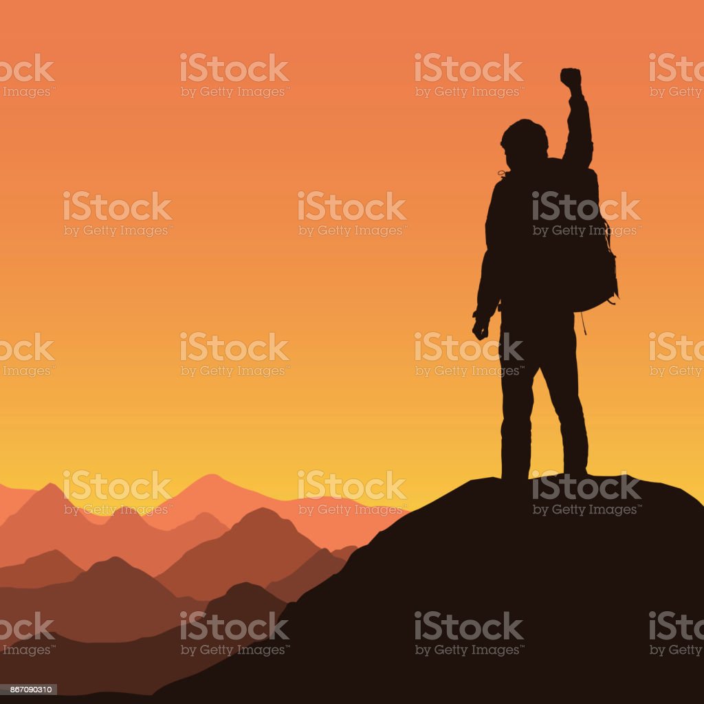Detail Pendaki Gunung Vector Nomer 12