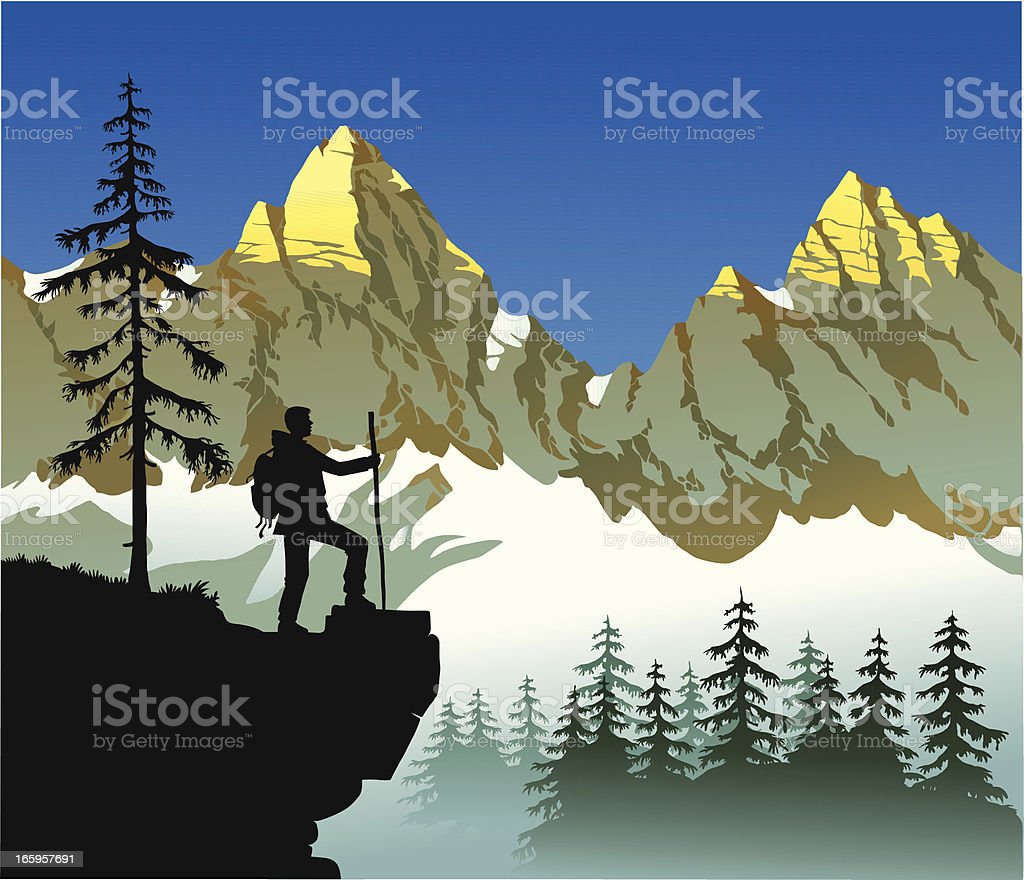 Detail Pendaki Gunung Vector Nomer 18