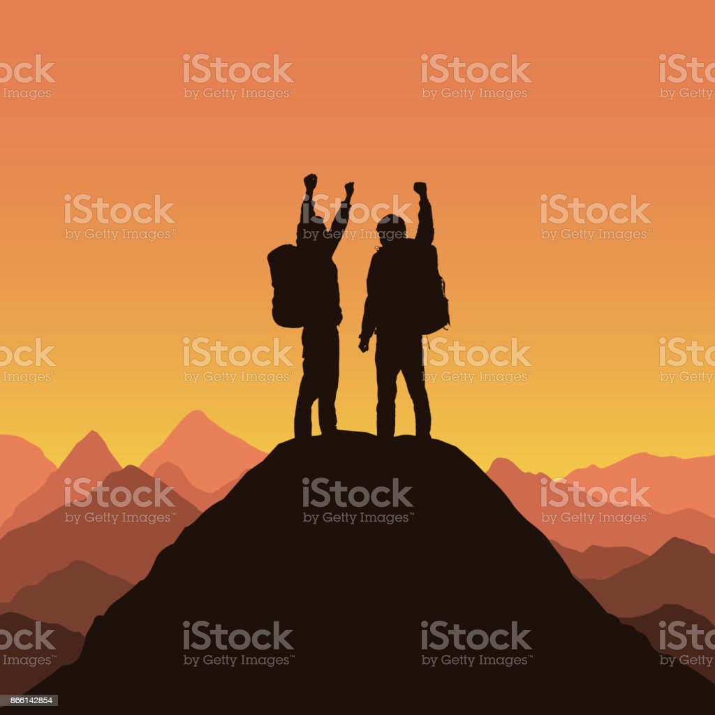 Detail Pendaki Gunung Vector Nomer 26