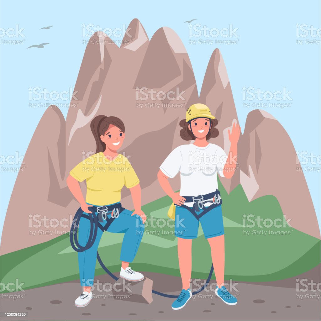 Detail Pendaki Gunung Vector Nomer 9