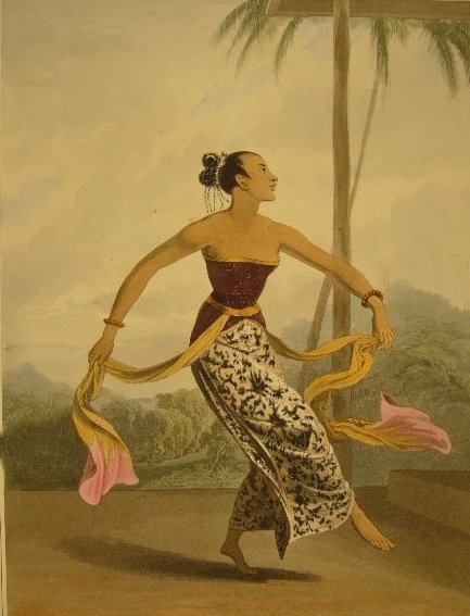 Detail Lukisan Penari Jawa Nomer 2