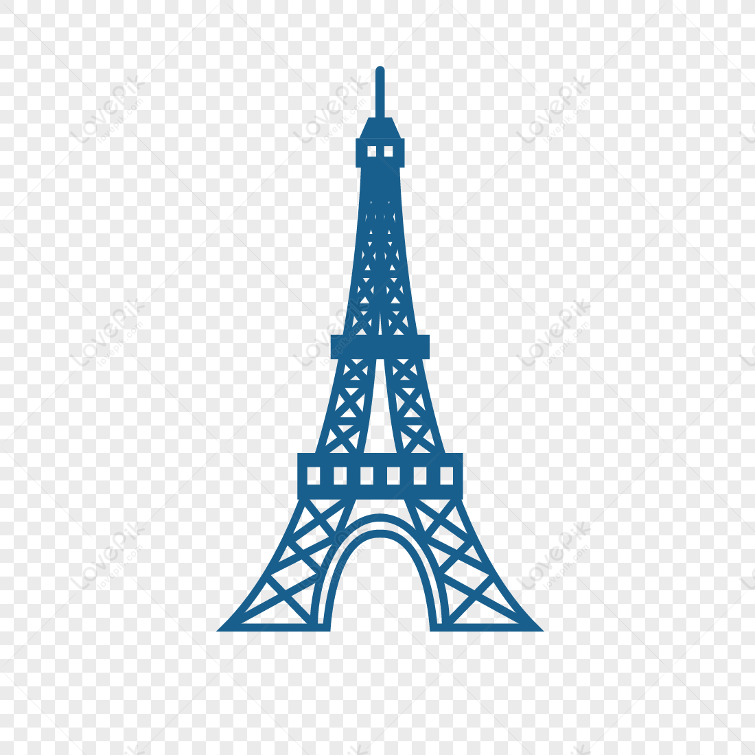 Detail Lukisan Pensil Menara Eiffel Nomer 10