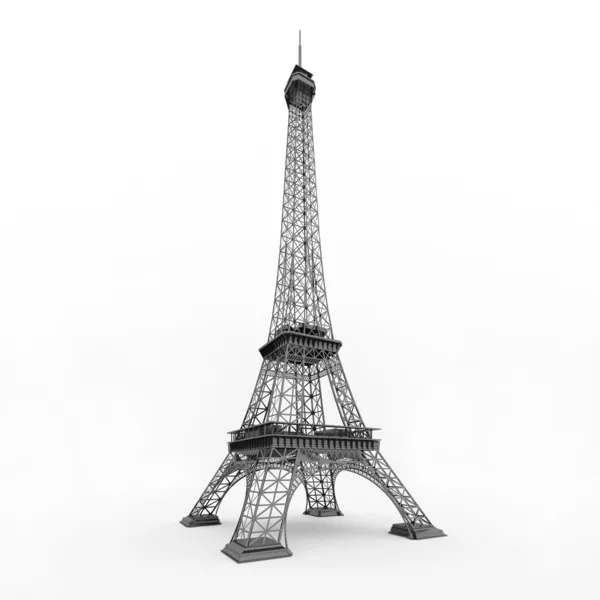 Detail Lukisan Pensil Menara Eiffel Nomer 14