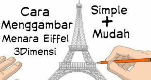Detail Lukisan Pensil Menara Eiffel Nomer 39