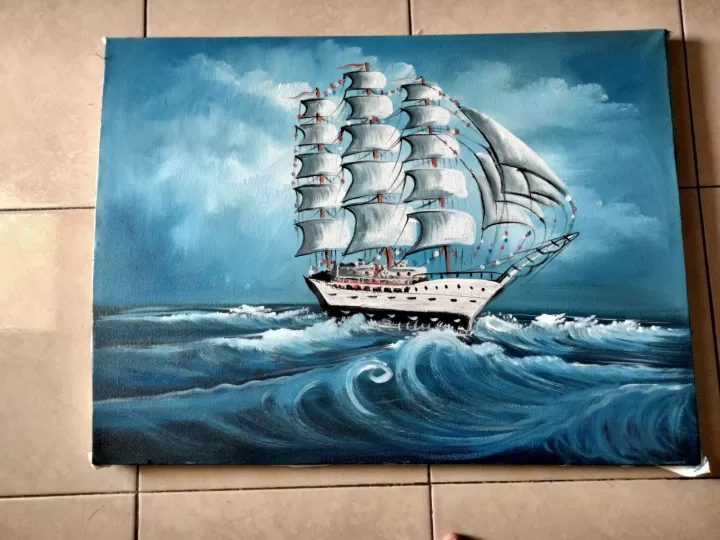 Detail Lukisan Perahu Layar Nomer 38