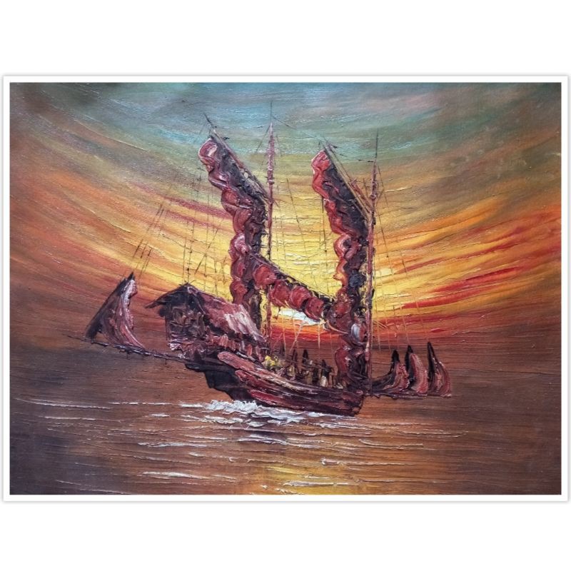 Detail Lukisan Perahu Layar Nomer 7