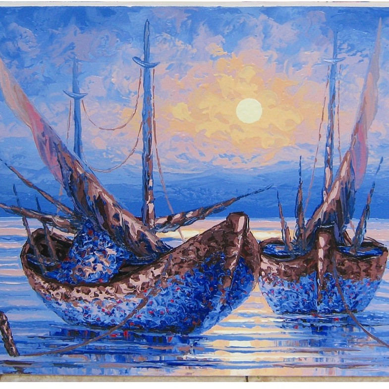 Detail Lukisan Perahu Nelayan Nomer 31
