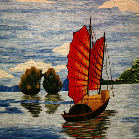 Detail Lukisan Perahu Senja Nomer 31
