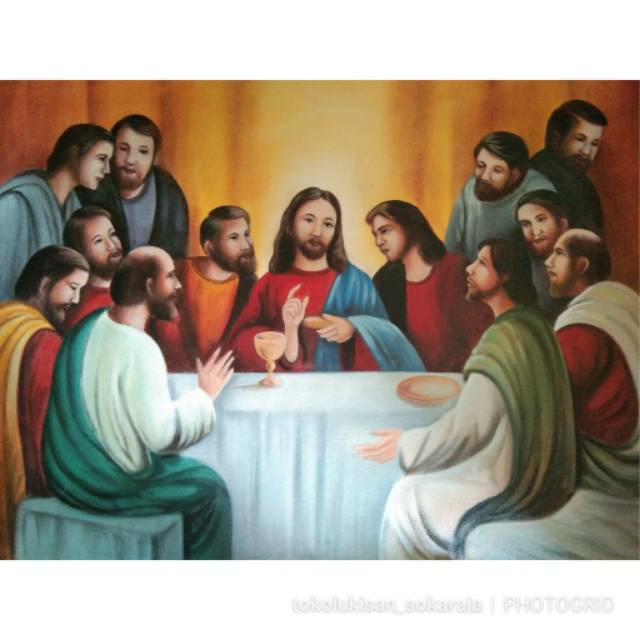 Detail Lukisan Perjamuan Kudus Nomer 25