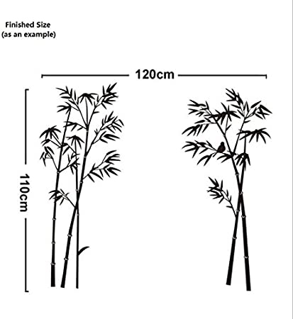 Detail Lukisan Pohon Bambu Hitam Putih Nomer 10