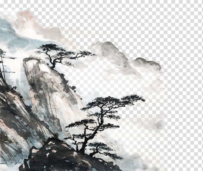 Detail Lukisan Pohon Hitam Putih Nomer 51
