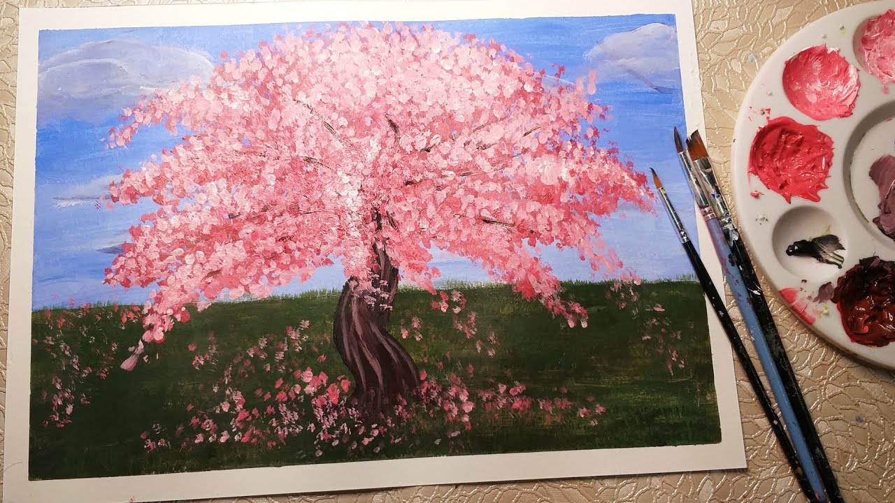 Detail Lukisan Pohon Sakura Nomer 20