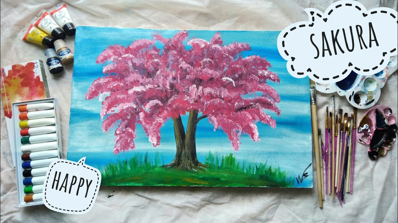 Detail Lukisan Pohon Sakura Nomer 22